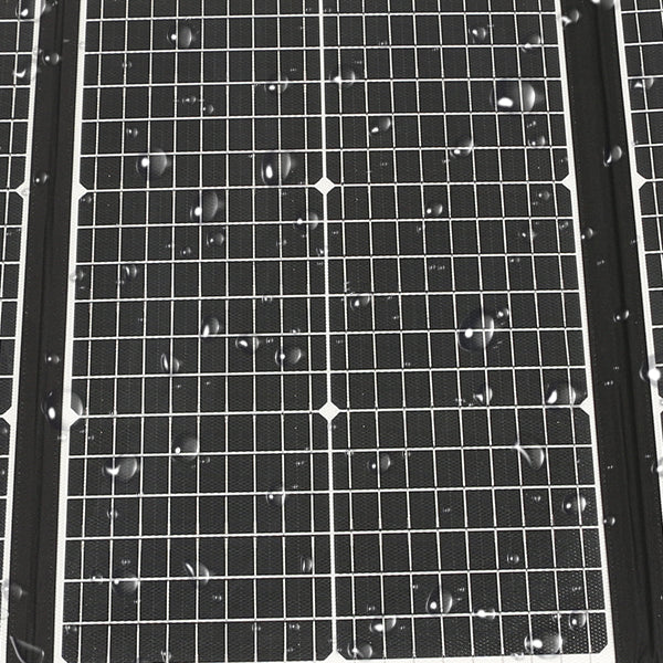 Pannello solare pieghevole impermeabile, attento ed efficiente, celle solari per campeggio all'aperto, caricatore per borsa, 100 W - immagine 9